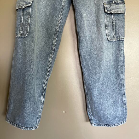 Rails Speedway Cargo Pant in Breezy Blue Relaxed Slouchy Boyfriend Jeans Size 25 - Picture 12 of 16